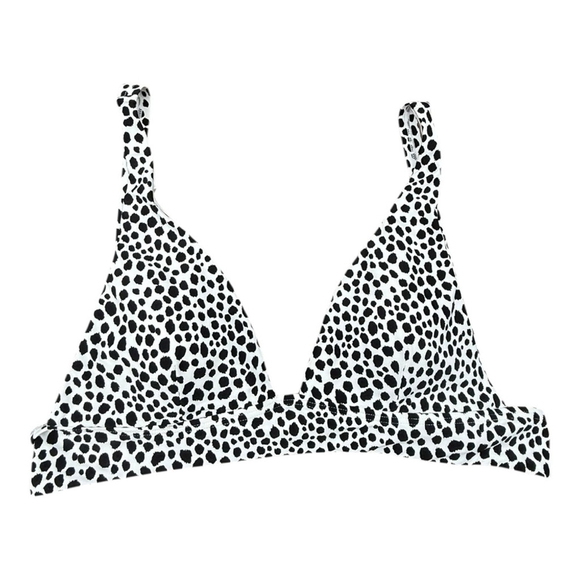 Michael Kors Women’s Medium Tie Back Bikini Top - Spot Black & White NWT - Picture 2 of 12